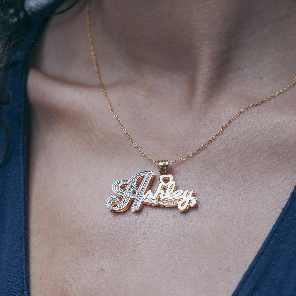 The Swift Double Plated Name Necklace