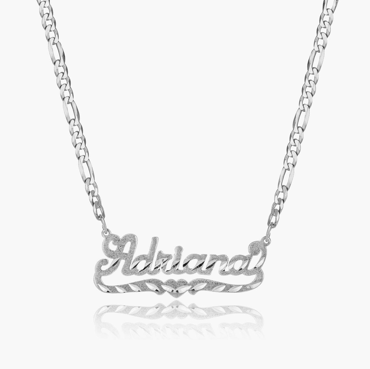 Sterling Silver Diamond Cut Link Chain Necklace - A New Day Silver