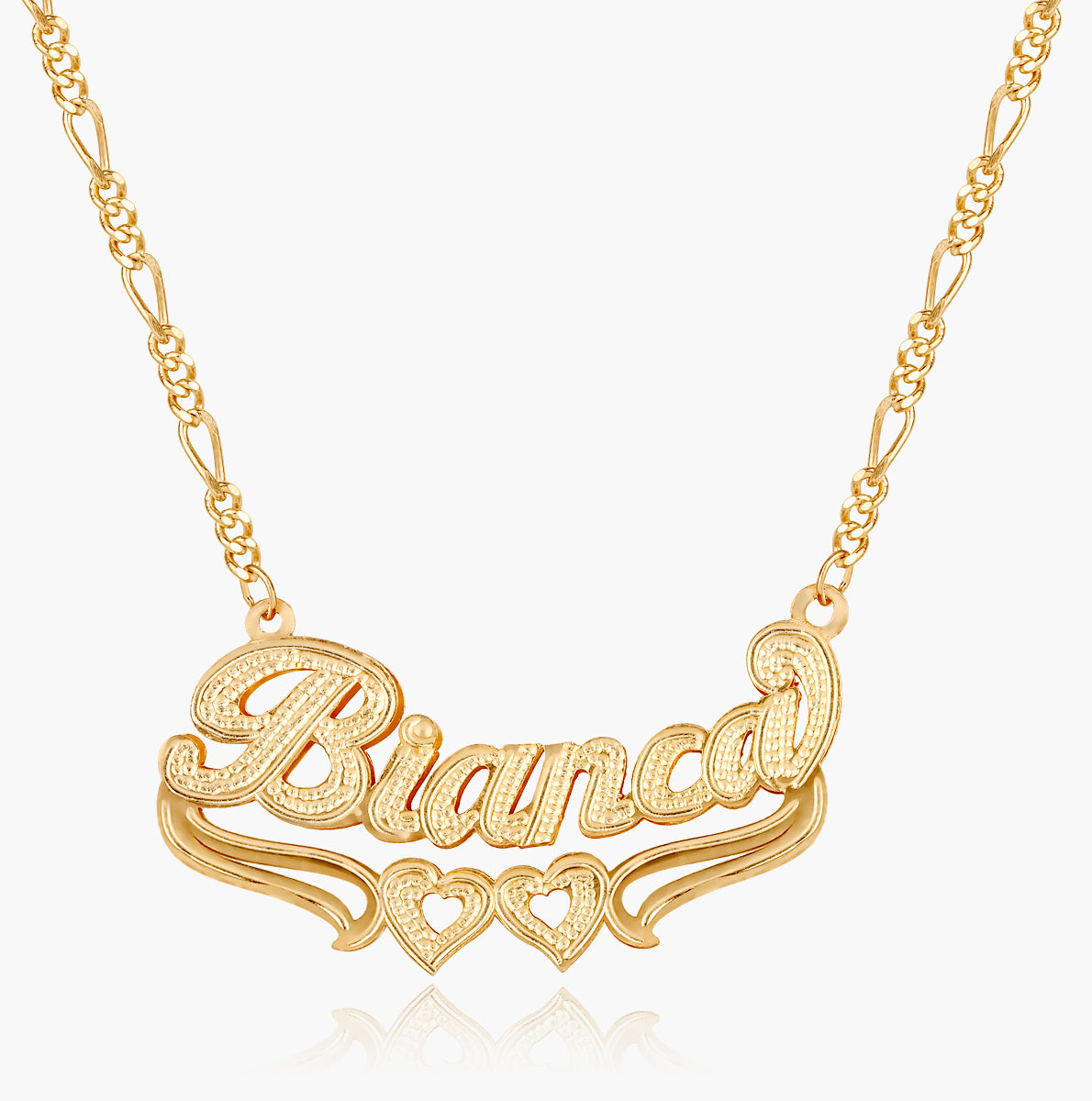 HOT Gold Plated Name Locket Gold Plate Name Necklace For