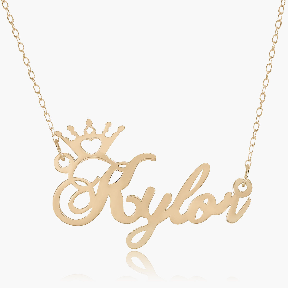Kid's Crown Name Necklace