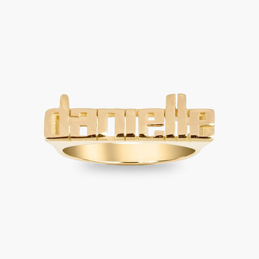 Lowercase Block Name Ring